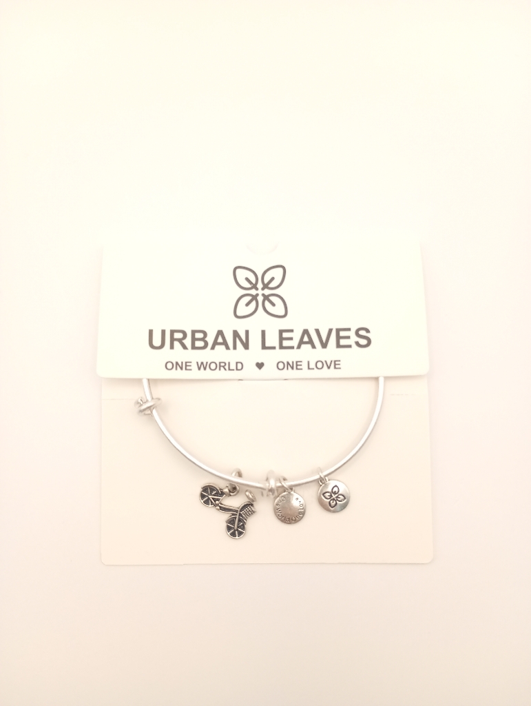 URBAN LEAVES ULUS005VS Bracelet Charm Silver Metal Bangle Vintage Silver Women - Image 1