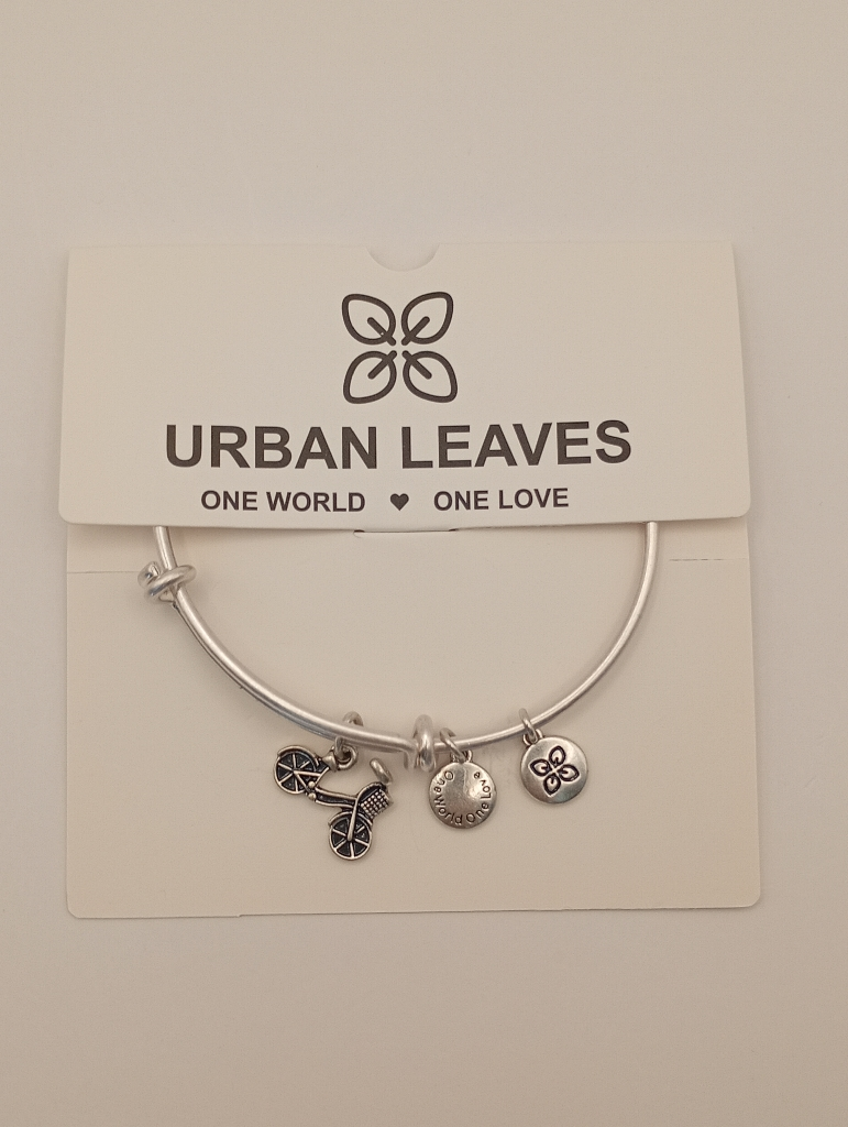 URBAN LEAVES ULUS005VS Bracelet Charm Silver Metal Bangle Vintage Silver Women - Image 2