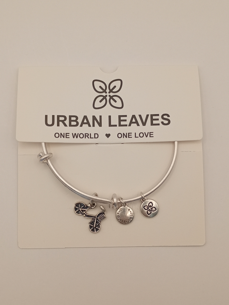 URBAN LEAVES ULUS005VS Bracelet Charm Silver Metal Bangle Vintage Silver Women - Image 2