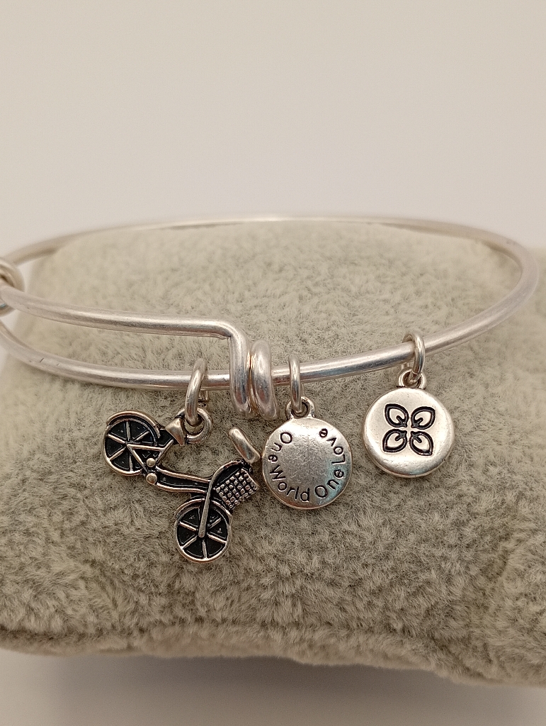 URBAN LEAVES ULUS005VS Bracelet Charm Silver Metal Bangle Vintage Silver Women - Image 5