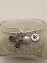URBAN LEAVES ULUS005VS Bracelet Charm Silver Metal Bangle Vintage Silver Women - Image 5