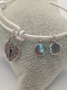 URBAN LEAVES ULSY005VS Bracelet Charm Silver Metal Bangle Vintage Silver Women - Image 6