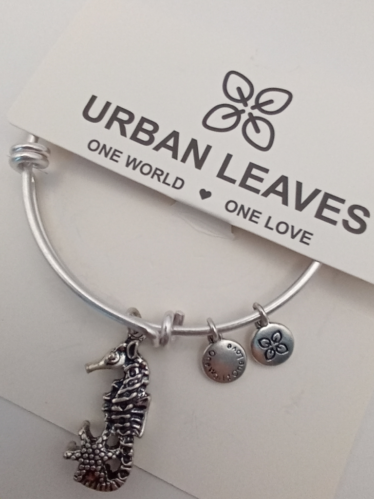 Urban Leaves ULOC002VS Bracelet Bangle Silver Metal Bangle Vintage Silver Unisex - Image 3