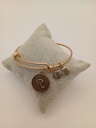 Urban Leaves ULIN018VG Bracelet Charm Gold Metal Bangle Vintage Gold Unisex - Image 4