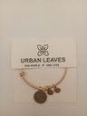 Urban Leaves ULIN018VG Bracelet Charm Gold Metal Bangle Vintage Gold Unisex - Image 6