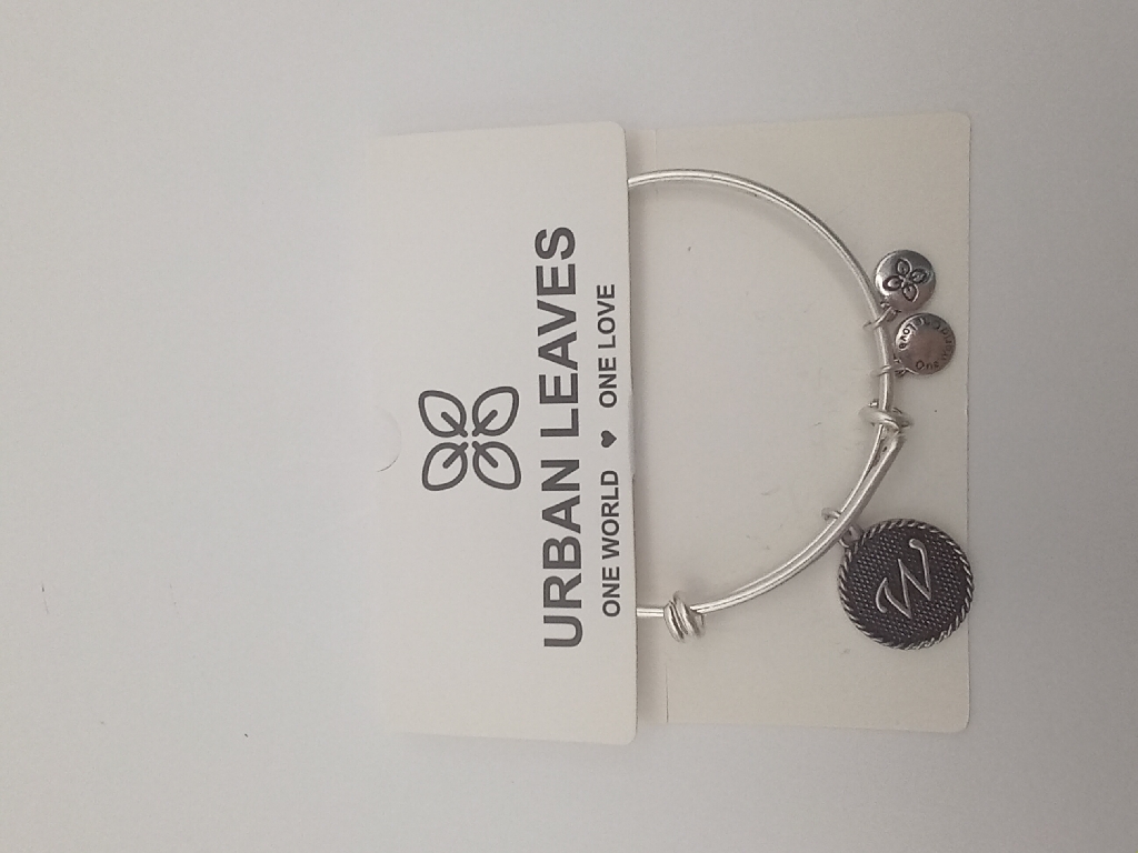 Urban Leaves ULIN023VS Bracelet Bangle Silver Metal Bangle Letter W Vintage Silver Women - Image 1