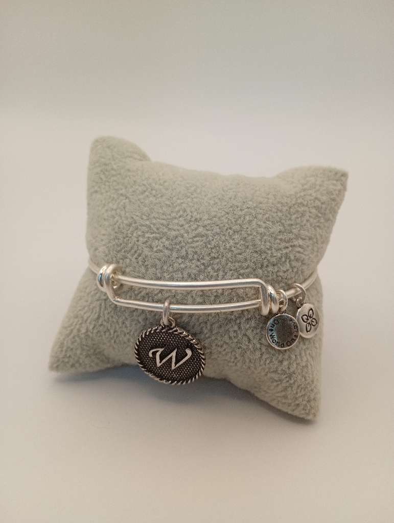 Urban Leaves ULIN023VS Bracelet Bangle Silver Metal Bangle Letter W Vintage Silver Women - Image 3