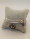 Urban Leaves ULIN023VS Bracelet Bangle Silver Metal Bangle Letter W Vintage Silver Women - Image 3