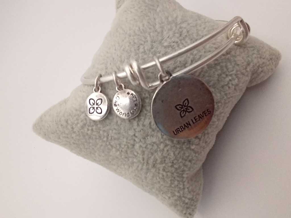 Urban Leaves ULIN023VS Bracelet Bangle Silver Metal Bangle Letter W Vintage Silver Women - Image 5