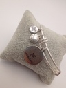 Urban Leaves ULIN023VS Bracelet Bangle Silver Metal Bangle Letter W Vintage Silver Women - Image 5