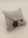 URBAN LEAVES ULIN025VS Bracelet Charm Letter Y Silver Metal Bangle Silver Unisex - Image 2