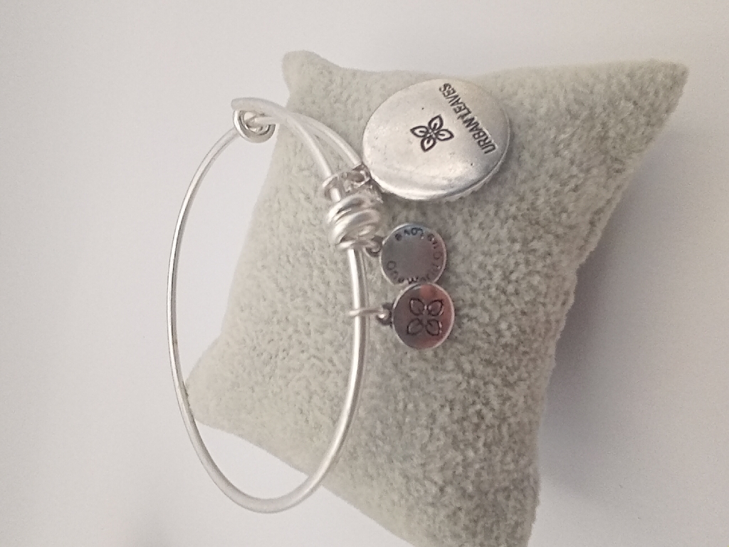 URBAN LEAVES ULIN025VS Bracelet Charm Letter Y Silver Metal Bangle Silver Unisex - Image 4