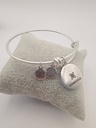 URBAN LEAVES ULIN025VS Bracelet Charm Letter Y Silver Metal Bangle Silver Unisex - Image 4