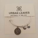 Urban Leaves ULBE004VS Bracelet Bangle Silver Metal Bangle OM Charm Vintage Silver Unisex - Image 1