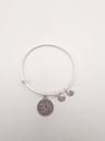 Urban Leaves ULBE004VS Bracelet Bangle Silver Metal Bangle OM Charm Vintage Silver Unisex - Image 4