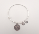 Urban Leaves ULBE004VS Bracelet Bangle Silver Metal Bangle OM Charm Vintage Silver Unisex - Image 4