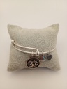 Urban Leaves ULBE004VS Bracelet Bangle Silver Metal Bangle OM Charm Vintage Silver Unisex - Image 5