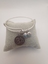Urban Leaves ULBE004VS Bracelet Bangle Silver Metal Bangle OM Charm Vintage Silver Unisex - Image 6