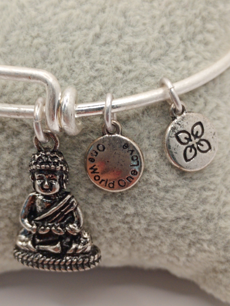 Urban Leaves ULBE003VS Bracelet Bangle Silver Metal Bangle Buddha Silver-tone Unisex - Image 4
