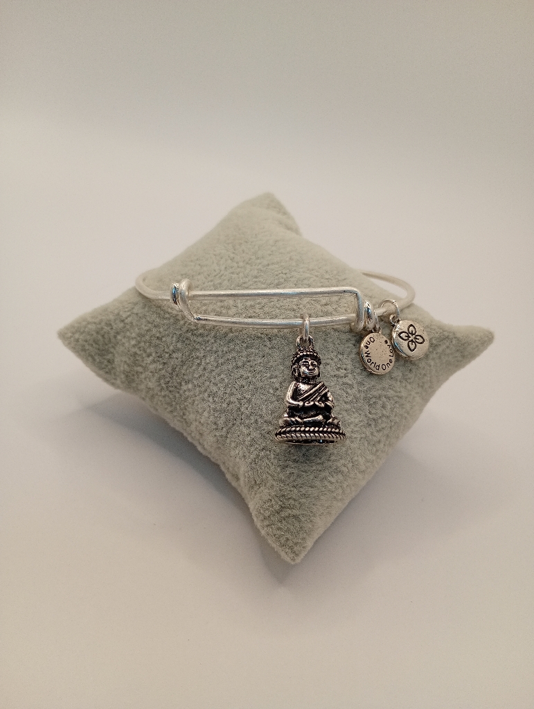 Urban Leaves ULBE003VS Bracelet Bangle Silver Metal Bangle Buddha Silver-tone Unisex - Image 5