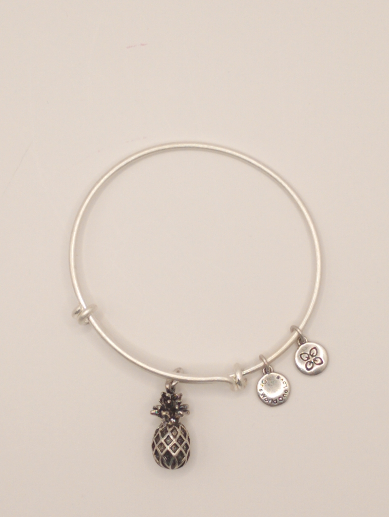 Urban Leaves ULFR001VS Bracelet Charm, Bangle Silver Metal Bangle Pineapple Vintage Silver Women - Image 2