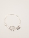 Urban Leaves ULUS002VS Bracelet Charm Bangle Silver Metal Bangle Headphones Vintage Silver Unisex - Image 2