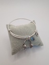 Urban Leaves ULUS002VS Bracelet Charm Bangle Silver Metal Bangle Headphones Vintage Silver Unisex - Image 4