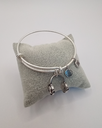 Urban Leaves ULUS002VS Bracelet Charm Bangle Silver Metal Bangle Headphones Vintage Silver Unisex - Image 4