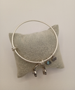 Urban Leaves ULUS002VS Bracelet Charm Bangle Silver Metal Bangle Headphones Vintage Silver Unisex - Image 6