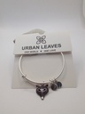 Urban Leaves ULNA002VS Bracelet Charm, Bangle Silver Metal Bangle Pandamask Vintage Silver Unisex - Image 1