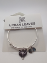 Urban Leaves ULNA002VS Bracelet Charm, Bangle Silver Metal Bangle Pandamask Vintage Silver Unisex - Image 1
