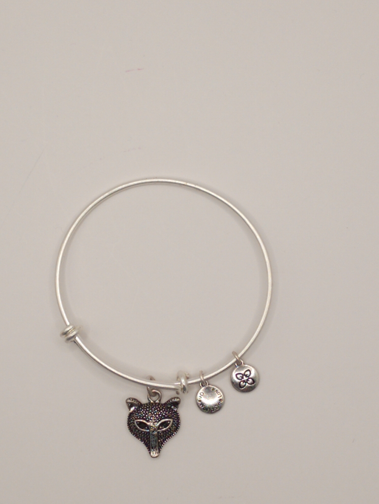 Urban Leaves ULNA002VS Bracelet Charm, Bangle Silver Metal Bangle Pandamask Vintage Silver Unisex - Image 3