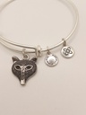 Urban Leaves ULNA002VS Bracelet Charm, Bangle Silver Metal Bangle Pandamask Vintage Silver Unisex - Image 4