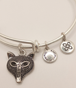 Urban Leaves ULNA002VS Bracelet Charm, Bangle Silver Metal Bangle Pandamask Vintage Silver Unisex - Image 4
