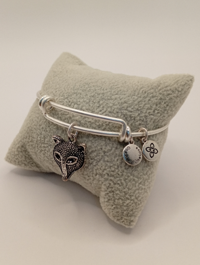 Urban Leaves ULNA002VS Bracelet Charm, Bangle Silver Metal Bangle Pandamask Vintage Silver Unisex - Image 5