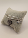 Urban Leaves ULNA002VS Bracelet Charm, Bangle Silver Metal Bangle Pandamask Vintage Silver Unisex - Image 5