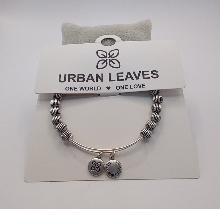Urban Leaves ULBD002VS Bracelet Bangle Silver Metal Bangle Bohemian Beads Silver Women - Image 2