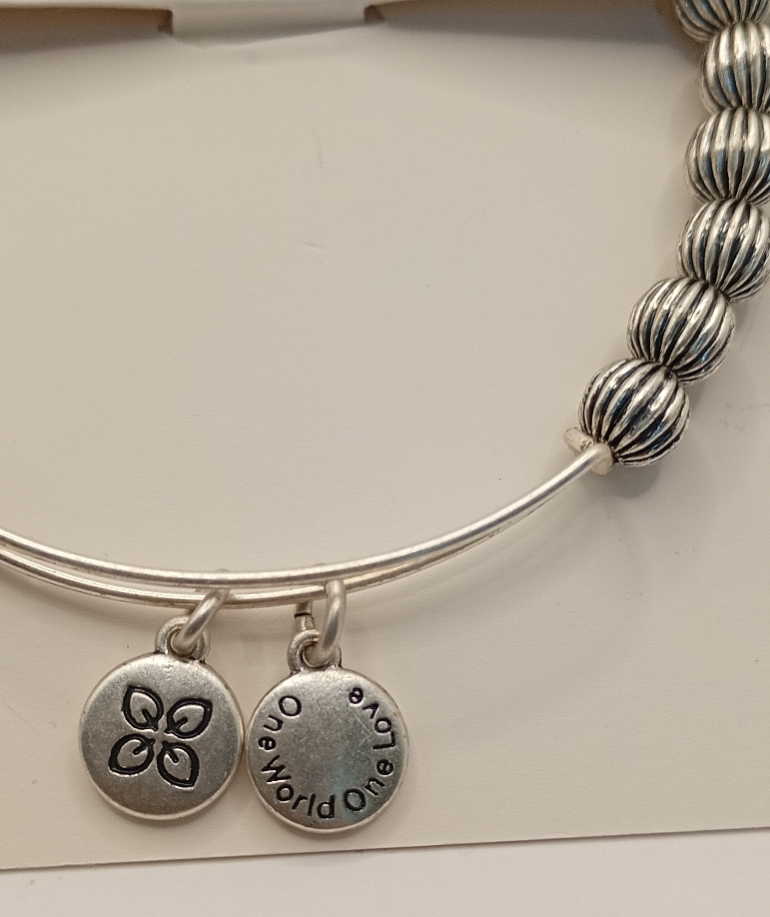Urban Leaves ULBD002VS Bracelet Bangle Silver Metal Bangle Bohemian Beads Silver Women - Image 3