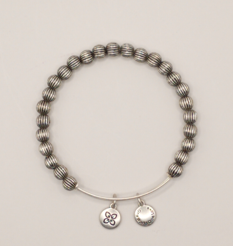 Urban Leaves ULBD002VS Bracelet Bangle Silver Metal Bangle Bohemian Beads Silver Women - Image 5