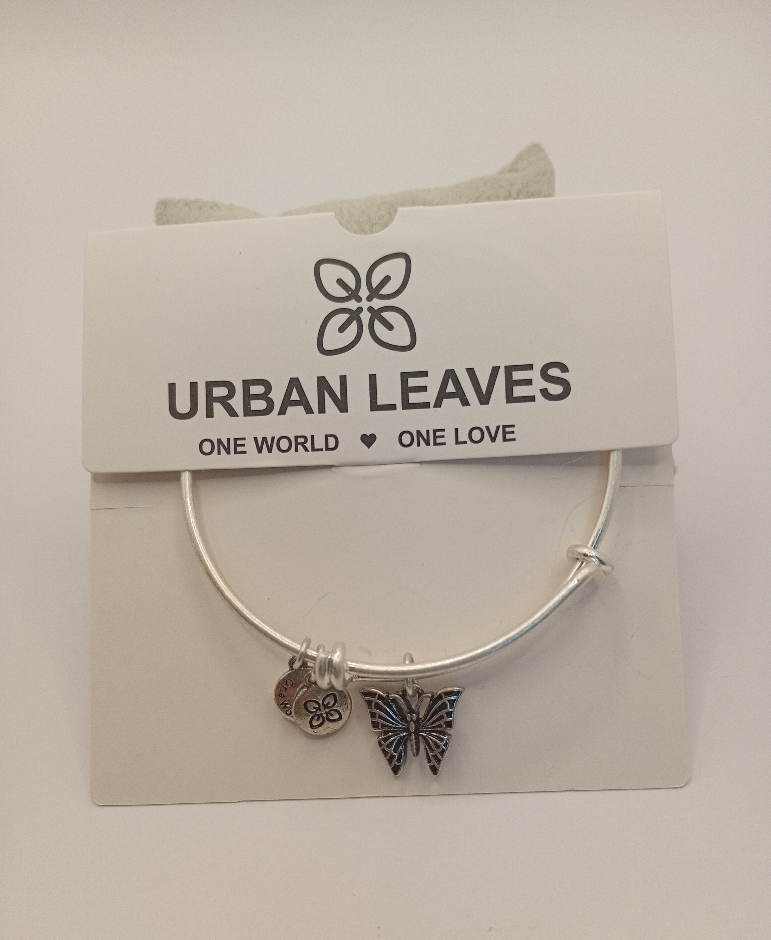 Urban Leaves ULNA003VS Bracelet Bangle Silver Metal Bangle Butterfly Vintage Silver Women - Image 1