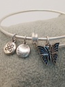 Urban Leaves JLNA003VS Bracelet Bangle Silver Metal Bangle Butterfly Vintage Silver Women - Image 2