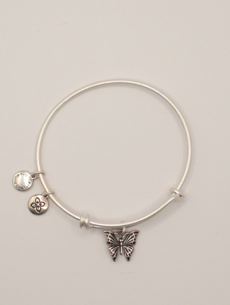 Urban Leaves JLNA003VS Bracelet Bangle Silver Metal Bangle Butterfly Vintage Silver Women - Image 4