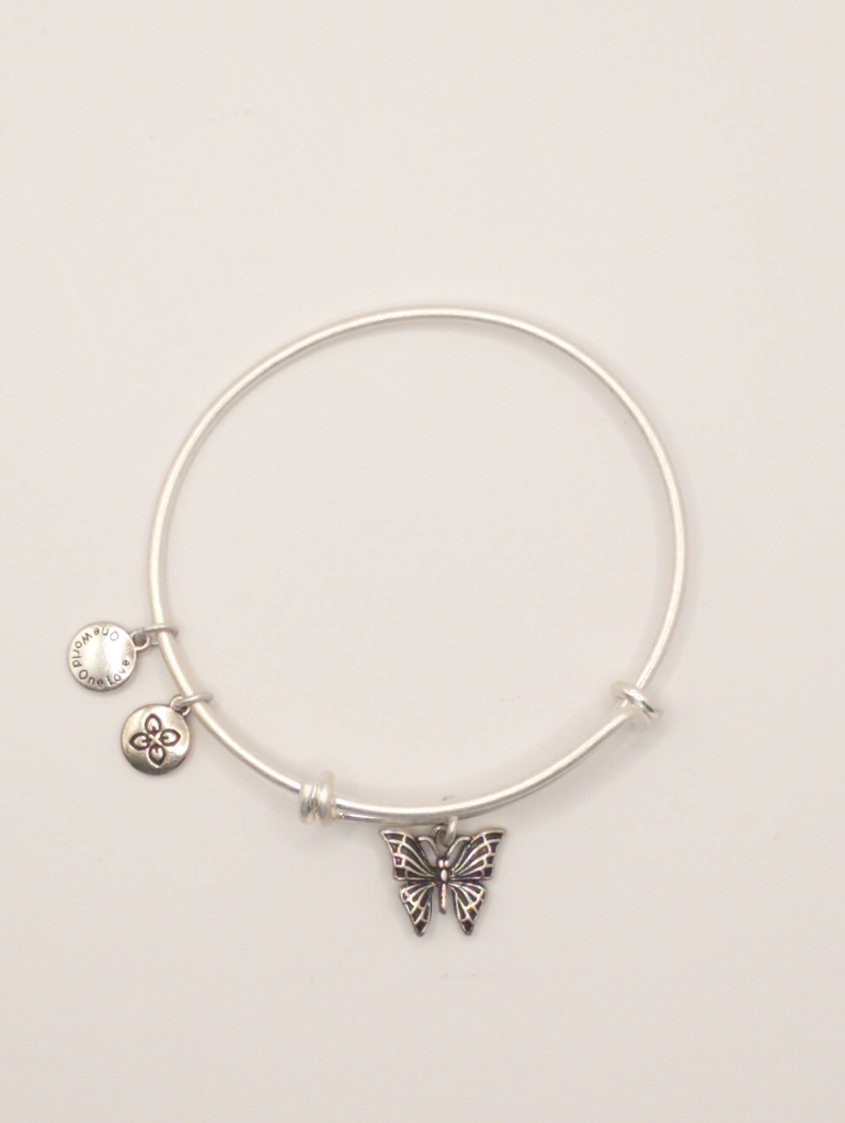 Urban Leaves JLNA003VS Bracelet Bangle Silver Metal Bangle Butterfly Vintage Silver Women - Image 5