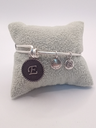 Urban Leaves ULIN005VS Bracelet Charm Bangle Silver Metal Bangle Letter E Vintage Silver Women - Image 3