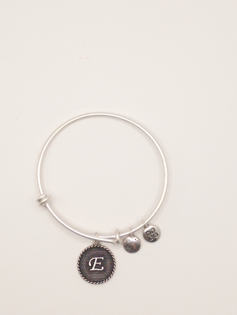 Urban Leaves ULIN005VS Bracelet Charm Bangle Silver Metal Bangle Letter E Vintage Silver Women - Image 5