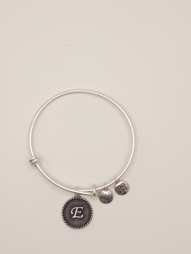 Urban Leaves ULIN005VS Bracelet Charm Bangle Silver Metal Bangle Letter E Vintage Silver Women - Image 6