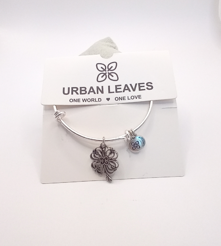 Urban Leaves ULSY003VS Bracelet Bangle Silver Metal Bangle Magic Flower Vintage Silver Women - Image 1