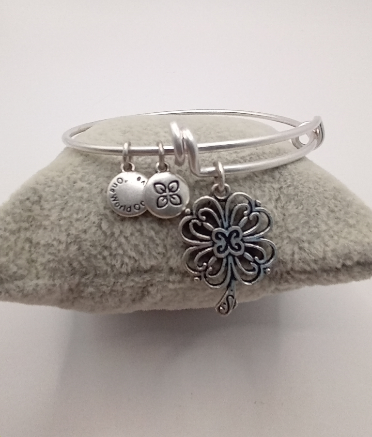Urban Leaves ULSY003VS Bracelet Bangle Silver Metal Bangle Magic Flower Vintage Silver Women - Image 2