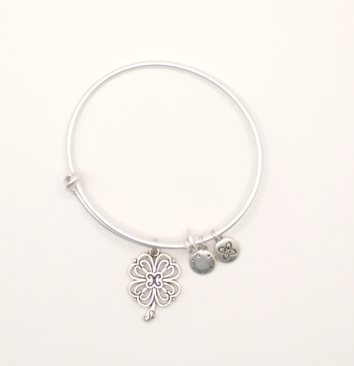 Urban Leaves ULSY003VS Bracelet Bangle Silver Metal Bangle Magic Flower Vintage Silver Women - Image 5