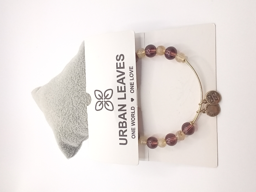 Urban Leaves ULBD001VG Bracelet Bangle Gold Metal Bangle Purple Pearls Vintage Gold Women - Image 1